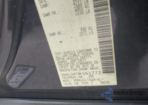 2013 Nissan Altima 2.5 Sl from USA, damaged, VIN 1N4AL3AP7DN561772